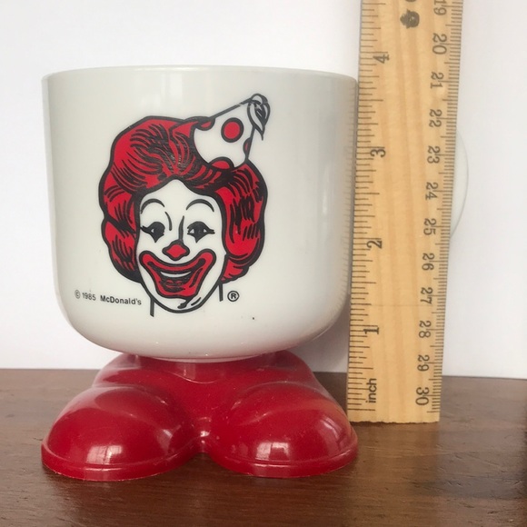 Vintage McDonald's Ronald Plastic Footed Mug Cup - Picture 6 of 9